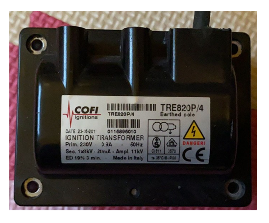 Biến thế đánh lửa TRE820 P/4-1x8KV-0.9A-220V0